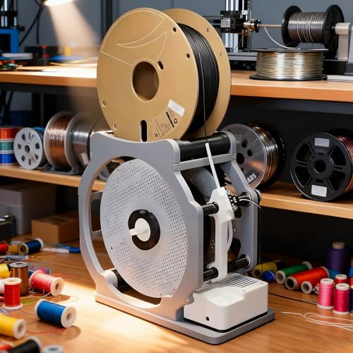 Consejos para Comprar Bobinadoras de pared los 5 más buscados. 47 Bobinadora Consumibles Para Impresión 3D | Bobinadora Eléctrica De Bolardo,Con Función Inteligente De Arranque/Parada,Apta Para Bobinas De 1 Kg,Para Bobinas,Cables De Uso...