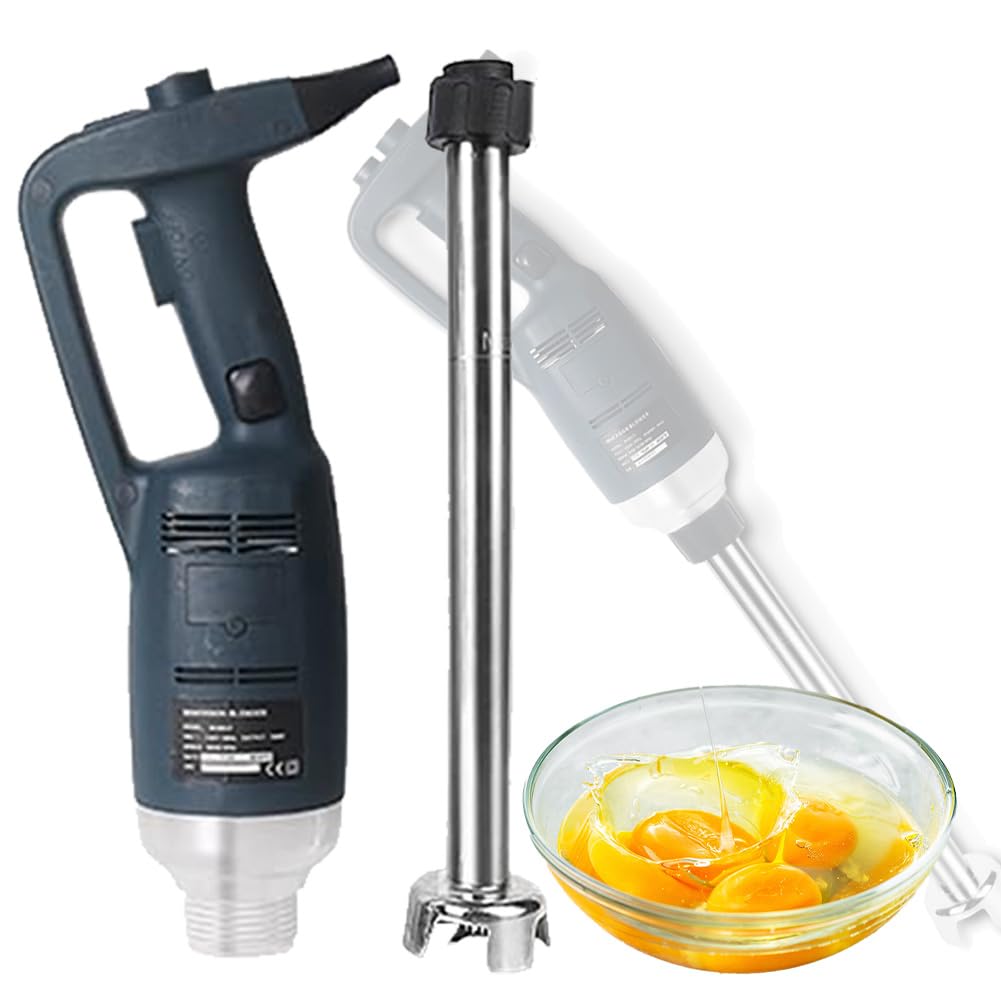 YXYLJOZ Professional Immersion Blender, 500W Heavy-Duty Stick Blender with 16000RPM Variable Speed and 304 Stainless Steel, Ideal for Commercial Kitchens