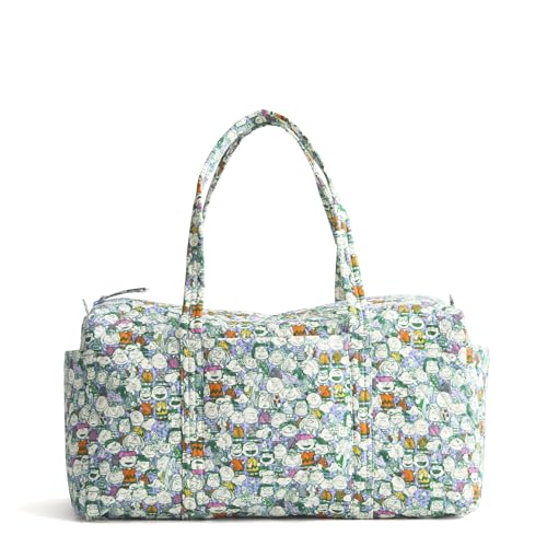 Vera Bradley Women's Premium Cotton Large Original Duffel Bag, Peanuts Pals, One Size3