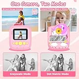 Kids Camera Instant Print, Birthday Presents for 3 4 5 6 7 8 9 Year Old Girls, 48MP & 1080P HD Kids Digital Camera with 32GB SD Card, 3 Rolls Paper & Unicorn Silicone Cover - Image 2