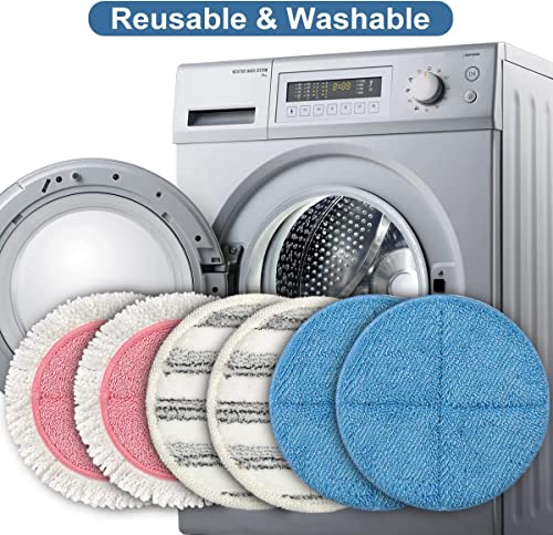 Biuble Cordless Electric Mop, Dual Spin Mops For Floor Cleaning, Led Headlight / Stand-Free / Water Sprayer, Rechargeable Scrubber Cleaner Mops With 300Ml Water Tank For Multi Floors, Self-Propelled #TOP4