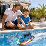 Pisosorc bateau RC double hélice, 23 cm, anneau LED photo 2