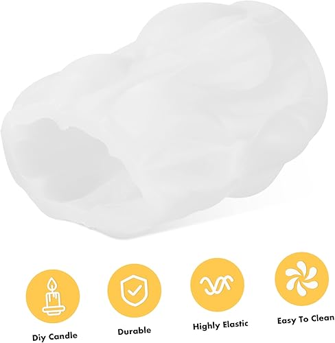 Miniatura 9 de Abaodam Juego de 4 moldes de silicona para velas, rotación de ondas, molde de silicona 3D para hacer velas, jabón de cera de soja, vela perfumada DIY