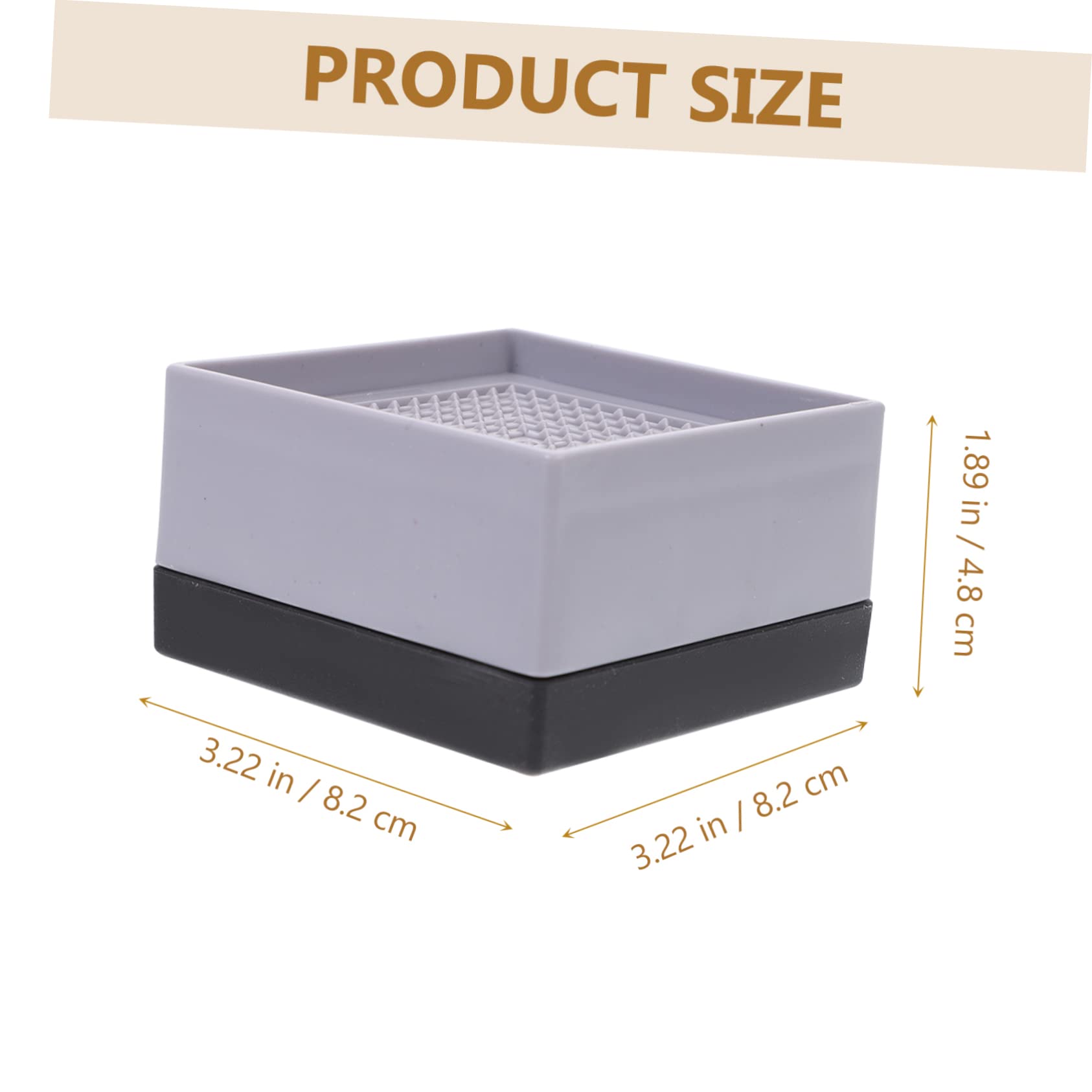 ABOOFAN 8 Pcs Plastic Bed Risers Furniture Foot Cushions for Height Lift of Bed Couch Desk and Fridge Non Slip Design for Secure Support Spaces