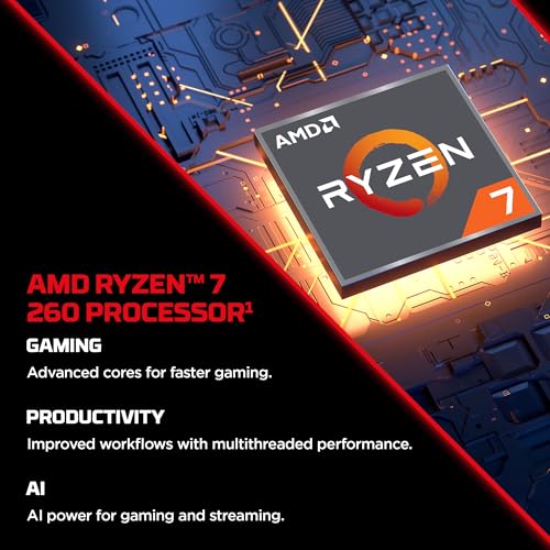 Image of HP Smartchoice HyperX OMEN 15, AMD Ryzen 7 260, 8GB-RTX 5050, 24GB DDR5 (Upgradeable), 1TB SSD, 180Hz, 2.5K, 500 nits, 3ms RT, 15.3'' /38.9cm, Win11, Office24, Black, 2.42kg, gb0038AX, AI Gaming Laptop