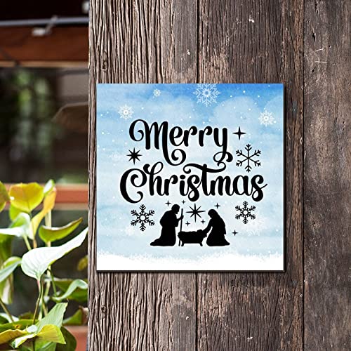 Plaque bois Merry Christmas pour embellir un mur vide salon - 3