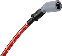 Vista 4 de DRAGON FIRE PERFORMANCE Juego de cables de bujías trenzados de tela clásica roja clásica vintage compatible con Buick Chevrolet GMC Cadillac Pontiac