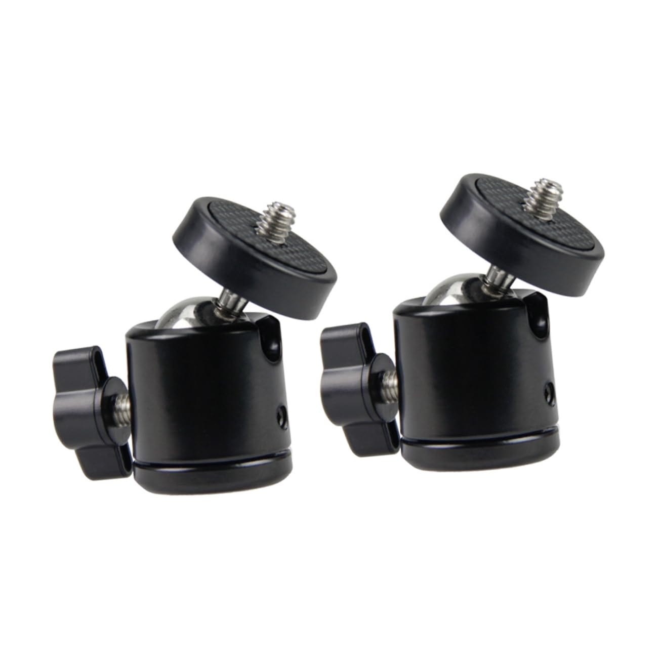 OSALADI Aluminum Alloy Spherical Head Camera Mount Panoramic Scale Damping Slide Platform 2pcs Included
