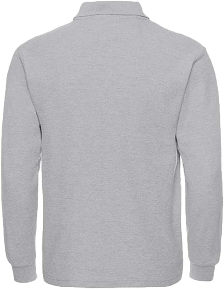 Men's Long Sleeve Polo Shirts Regular-Fit Cotton Golf Polo Shirts