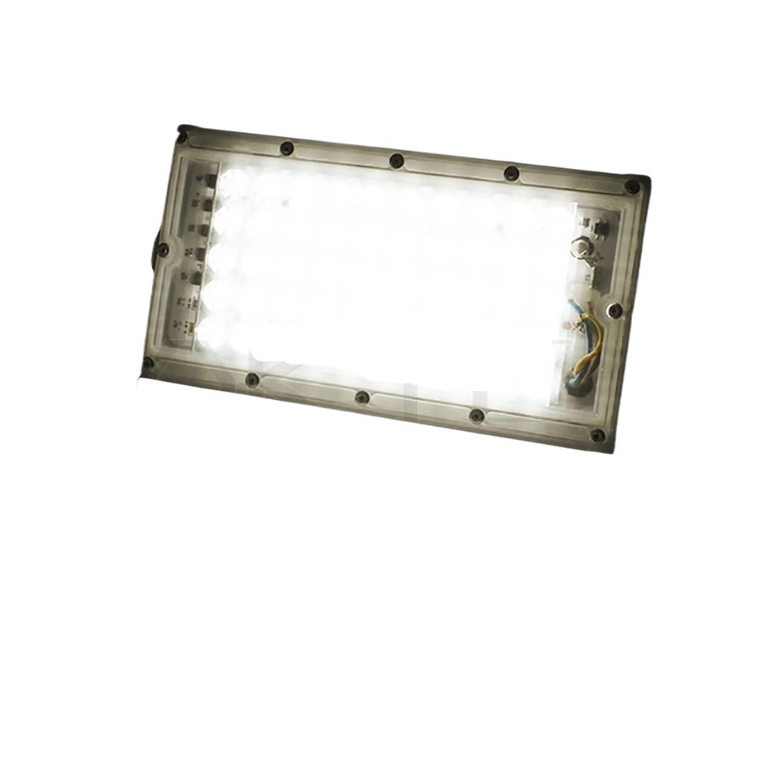 12V DC 50W LED Outdoor Flood Light Spotlight 3000K 6000K Warm White DC12V Portable Security Light for Connect with Battery(3000K-Warm)