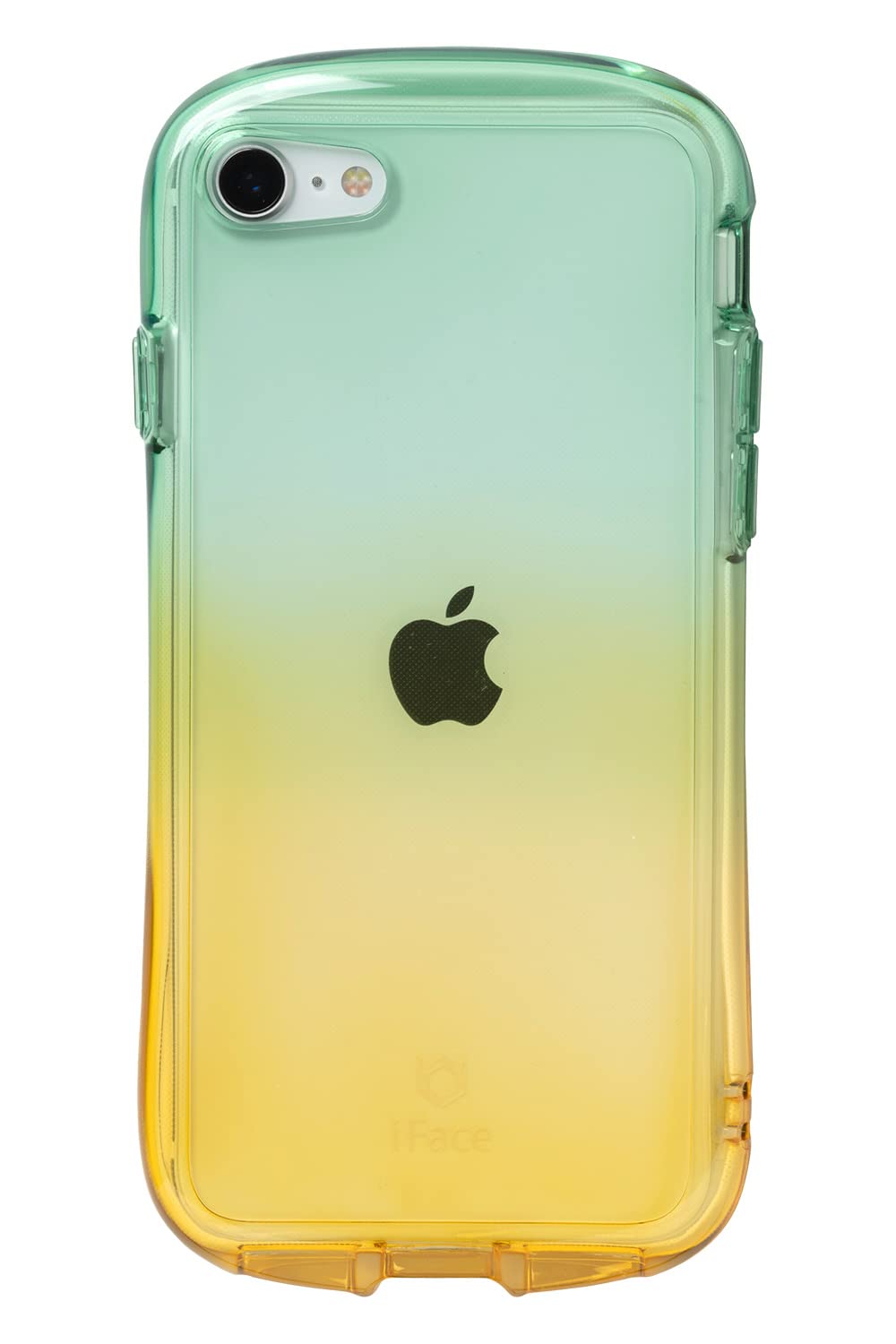 iFace Look in Clear Lolly iPhone SE(第3世代/第2世代)/8/7 ケース (フォレスト/アプリコット)【アイフォンse3 クリアケース アイフォンse2 tpu カバー 透明 耐衝撃 米国MIL規格取得 ストラップホール付き】