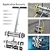 Calcy Ssay Court Line Tape Machine, with Drawing Circle Kit, Parking Lot Striping Machine for Driveway, Asphalt or Concrete, Basketball Courts, Pickleball Court, Road Warning(Stainless Steel)
