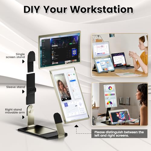 Image of KEFEYA Laptop Screen Extender, 15.6 inch Portable Monitor for Laptop with 120% sRGB, FHD IPS & USB to HDMI Hub & 235 Rotation, Triple Monitor Extender Plug & Play Fits for All Laptops (Mac /Win /Android)