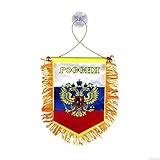 Auto Wand Fahne Flagge Wimpel Rußland 13 х 9 cm mit Saugnapf