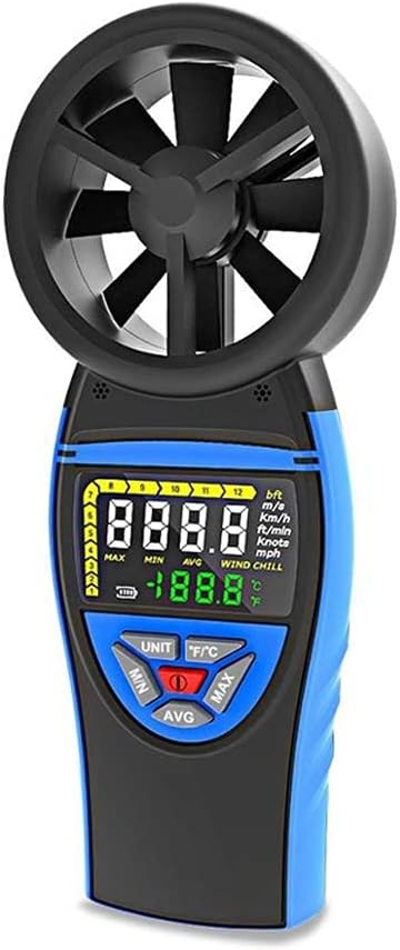 ZLXDP Digital Anemometer Wind Meter Gauge for Shooting Boats for Wind Speed Temperature Chill Tester (Size :) : Patio, Lawn & Garden