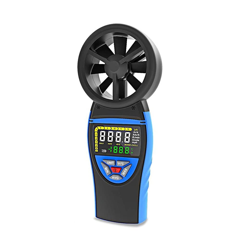 Digital Anemometer Wind Meter Gauge for Shooting Boats for Wind Speed Temperature Chill Tester
