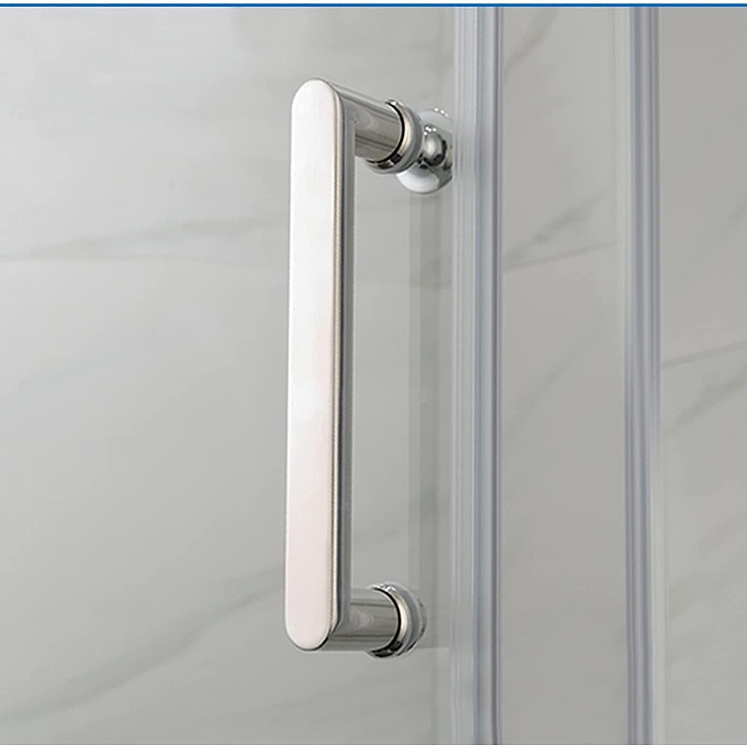 Single Shower Glass Door Handle Pull Replacement Parts, Bathroom Door Knobs for Shower Enclosures Screen Internal/External Towel Bar (Size : 400mm) ()