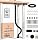 Desk Cable Management Spine, Standing Desk Wire & Cord Organizer, Adjustable 53 Inch Cable Spine, Magnetic & Screw-in Mount, Black Vertebrae