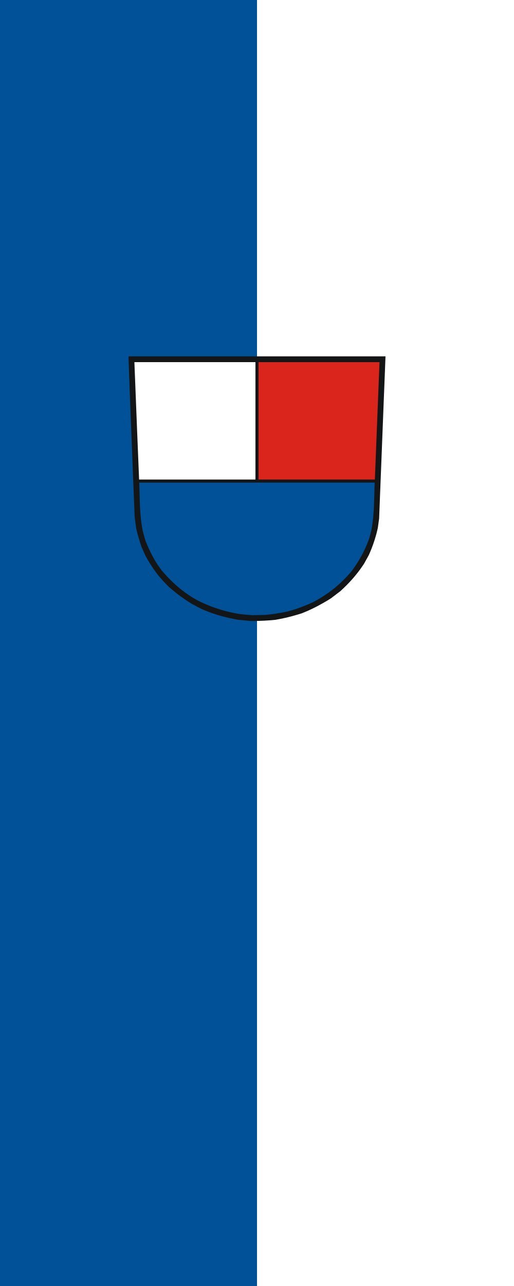 Drapeau Westerstetten grand format vertical 300x120cm pavillon de mairie