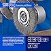 PFERD Crimped Wheel Brush, Stainless Steel Wire, 4-1/2