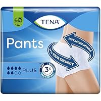 Tena Plus Pants, Heavy Incontinence Underwear,Unisex, Medium, Pack of 9