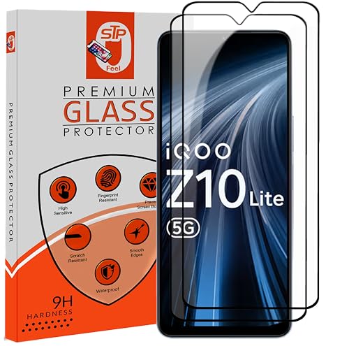 Image of Premium Tempered Glass Screen Protector Guard Compatible For iQOO Z10 Lite 5G (6.74 Inch, Pack of 2) | Edge to Edge Coverage With Easy to installation kit for Smartphone