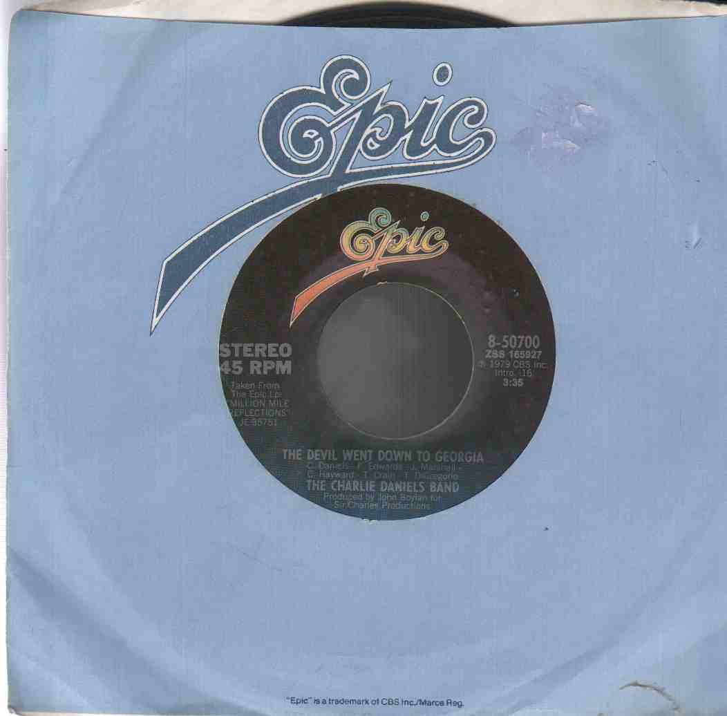 Zeke Holley 750 45 RPM ep レコード　オリジナル盤 Amazon.com: The Charlie Daniels Band 45 Vinyl the Devil Went Down