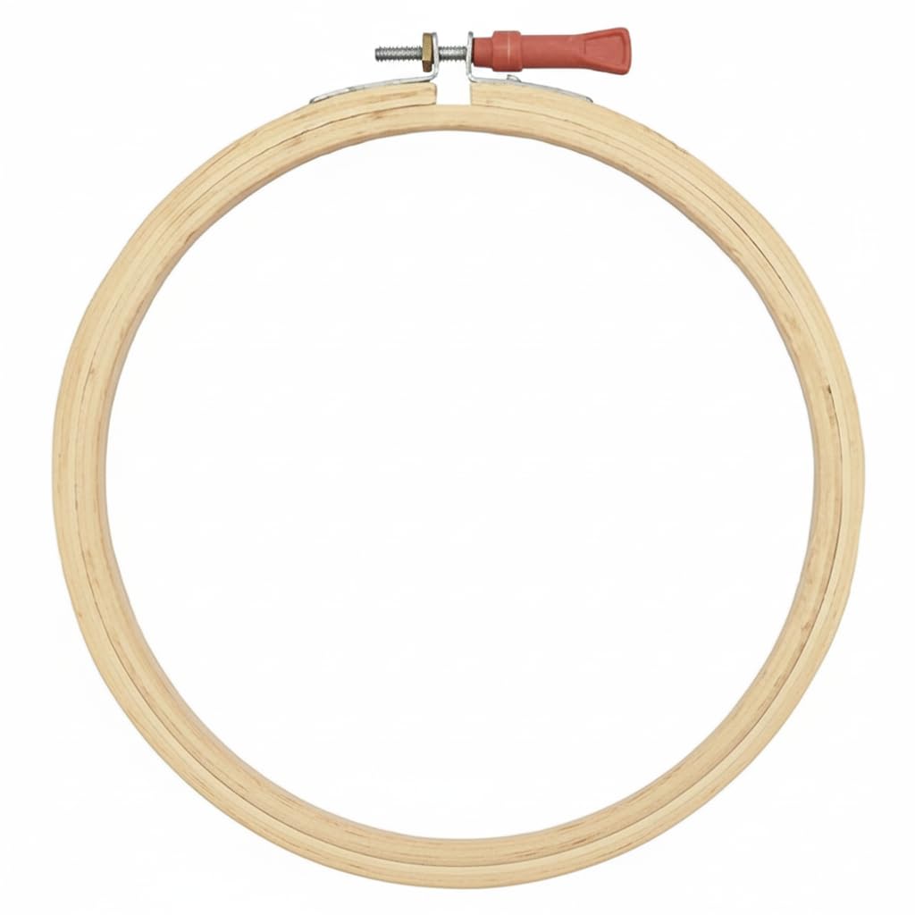 Craft Affair | Wooden Embroidery Hoop Ring Frame Size (12Inch, Pack of 2) for Cross Stitch Craft, Sewing Tool Embroidery-image-0