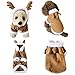Produktbild Mogoko Dog Cat Christmas Reindeer Costume, Funny Pet Elk Costumes Cosplay Dress, Puppy Fleece Outfits Warm Hoodie Animal Festival Apparel Clothes (L Size)