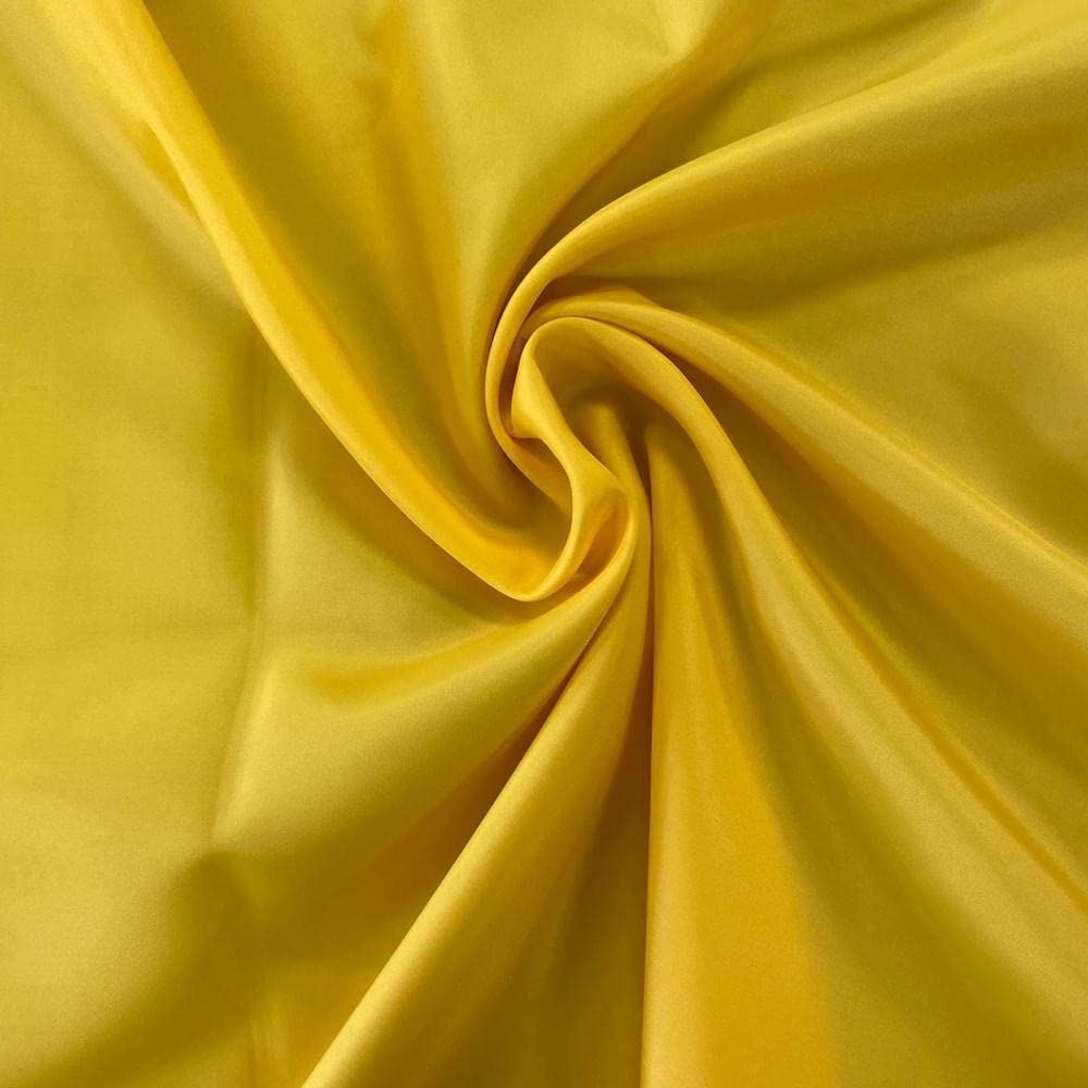 Anti-Static Dress Lining Fabric 60" Wide 150cm (Per Metre) (Yellow)
