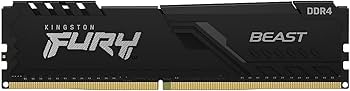 Kingston FURY BEAST 3200MHz DDR4 8GB‪✕‬4 Kingston Fury Beast 8GB 3200MHz DDR4 CL16 Desktop Memory Single