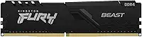 MEMÓRIA KINGSTON FURY BEAST DIMM DDR4 8GB 3200 MHZ KF432C16BB/8 1,35V 1Rx* 288 pinos Desktop Gamer
