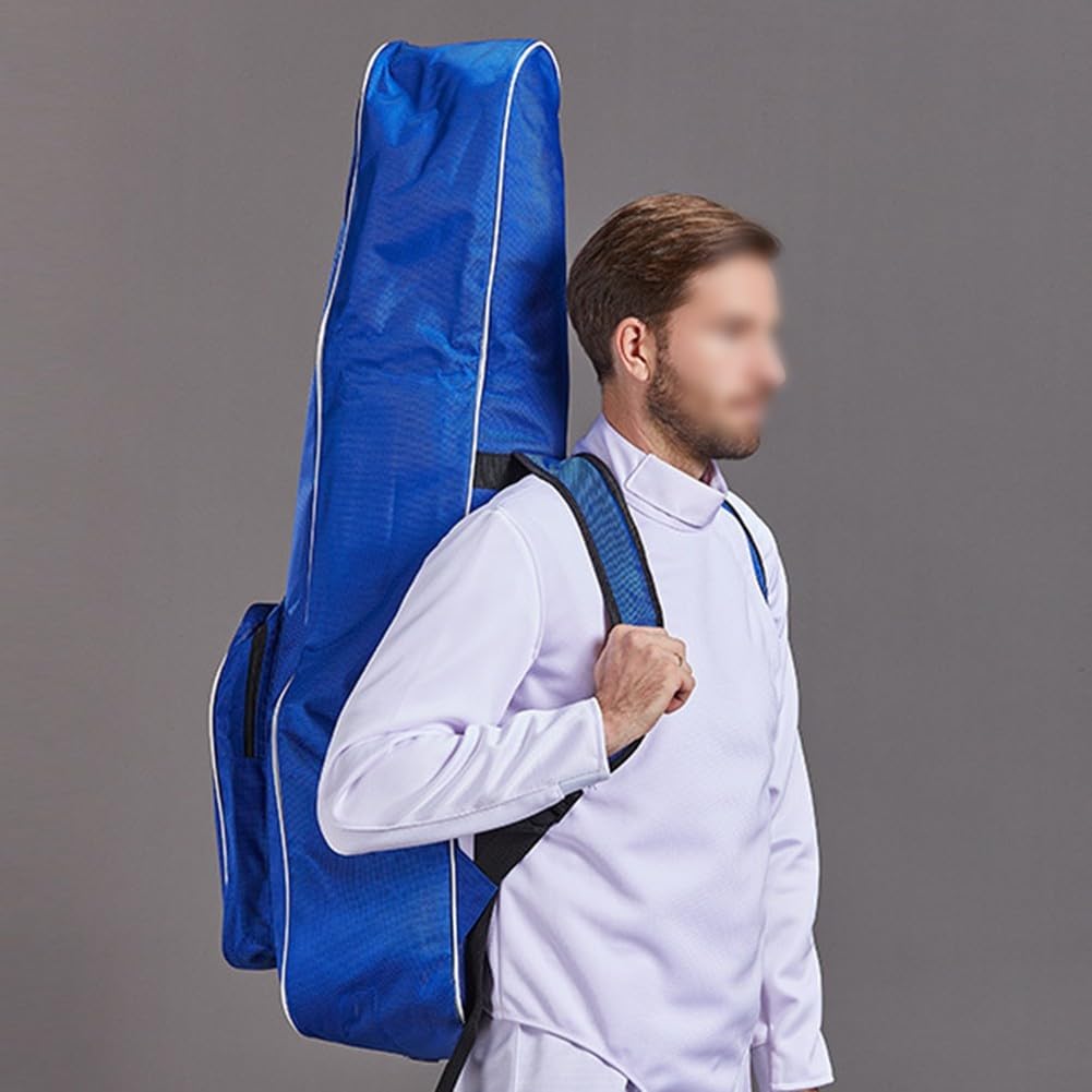 Oniissy Mochila de almacenamiento de equipo de esgrima de gran capacidad para traje de esgrima de aluminio, bolsa de valla, mochila espaciosa para equipo de esgrima (negro)