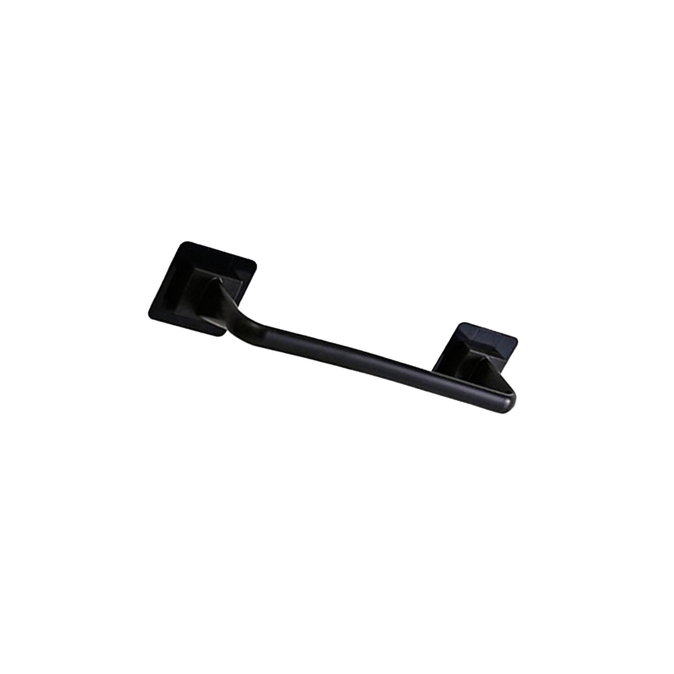 Zambuph Short Black Decorative Metal Storage Display Rack Towel Holder Offers Elegant Storage For Any Kitchen Constructionmade Of Sturdy Easy And Damp Cloth. Over Drawer, 40.5X7x7cm