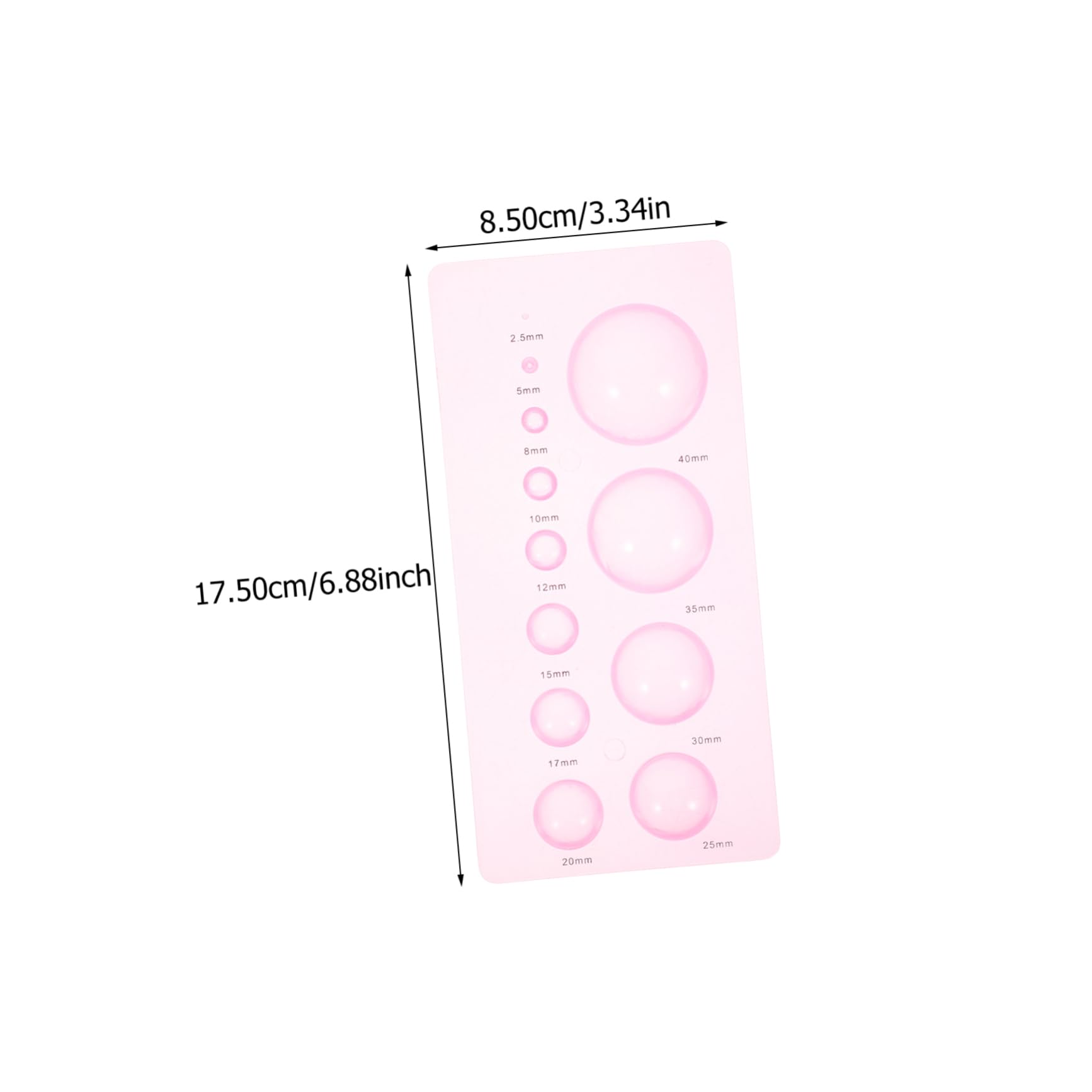 HOODANCOS 4Pcs Paper Quilling Molds Durable Half Ball Dome Shaping Tools for Crafting Lightweight Paper Flower Making Accessories for DIY Art Projects