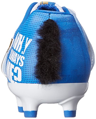 PUMA Mb 9 Firm Ground JR Soccer Shoe (Infant/Toddler/Little Kid/Big Kid) , White/Team Gold/Team Power Blue, 3.5 M US Big Kid3