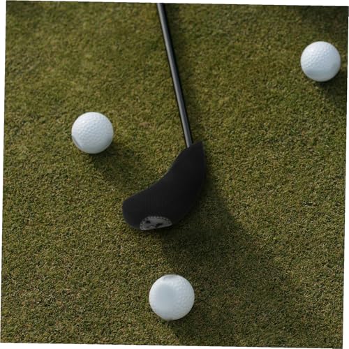 Gatuida Manchons de Clubs de Golf Insertion Facile en Polyester Noir 10 Pièces Résistants à l'usure Protection Parcours Couvre-têtes Adaptés pour Putters et Fers – vue 5