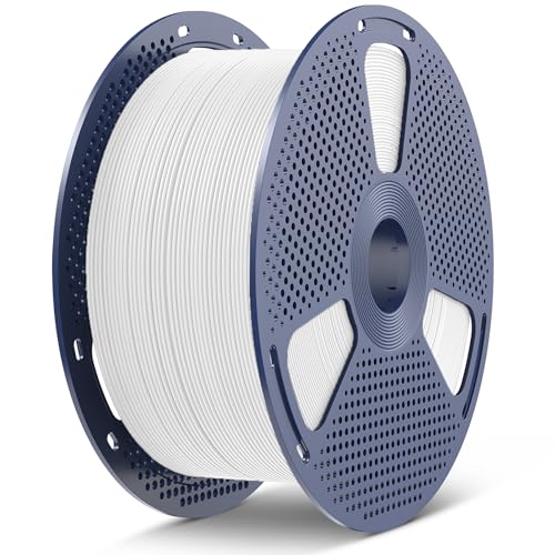 Image of SUNLU Large Spool 5KG PLA Filament, PLA 3D Printer Filament 1.75mm, Less Stringing Good Layer Adhesion High Toughness,Big Roll PLA Filament, 5KG Spool (11lbs), PLA White
