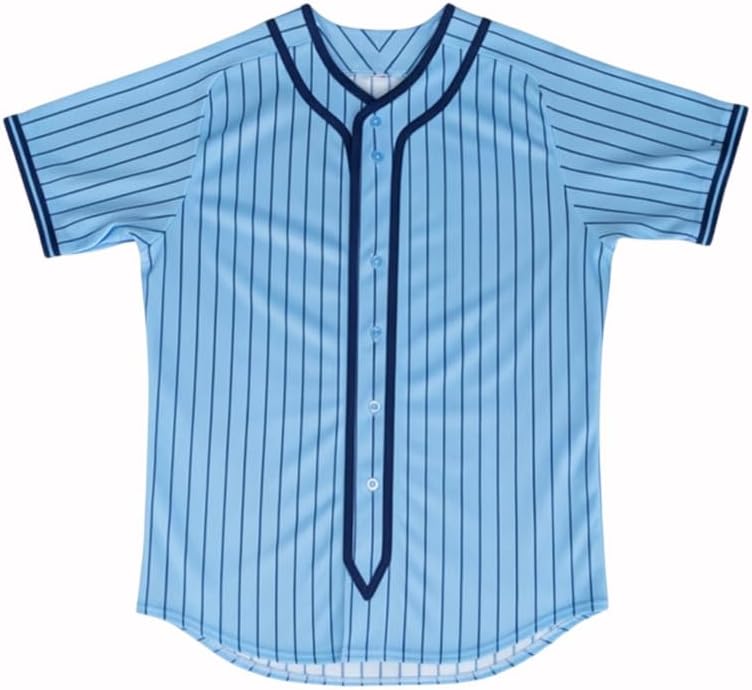 Edward Cullen Pinstriped Baseball Jersey, Button-Down Short Sleeve Shirt, Color Options