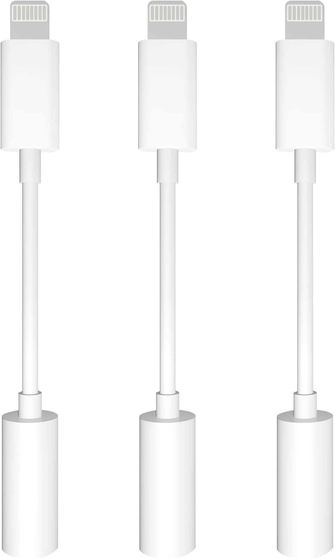 Amazon.com: 2-Pack Lightning to 3.5mm Headphone Adapter - Apple MFi ...