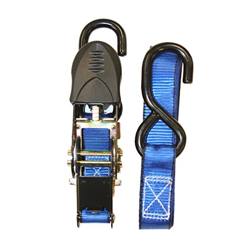 Everest Premium Ratchet Tie Down – 6 Pk – 1 In – 12 Ft – 400 Lbs Working Load – 1200 Lbs Break Strength – Cambuckle Alternative – Cargo Straps Perfect For Moving Appliances, Lawn Equipment And Motorcycles #TOP3