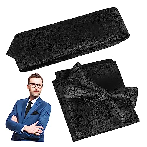 Conjunto de corbata y pañuelo clásico para mujer miniatura 1