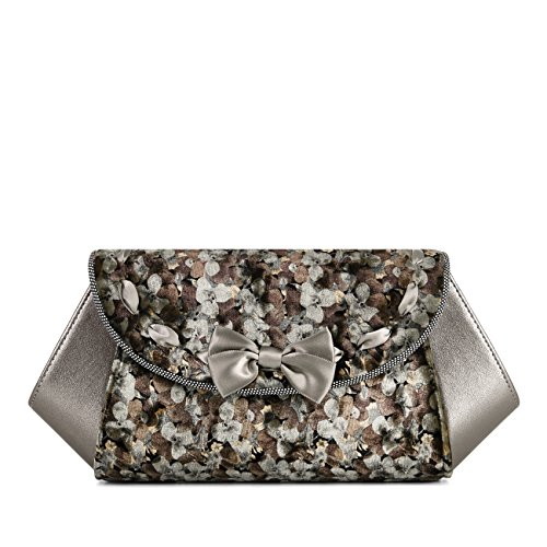 Sac pochette Ruby Shoo Palma étain pour mariage et cocktail