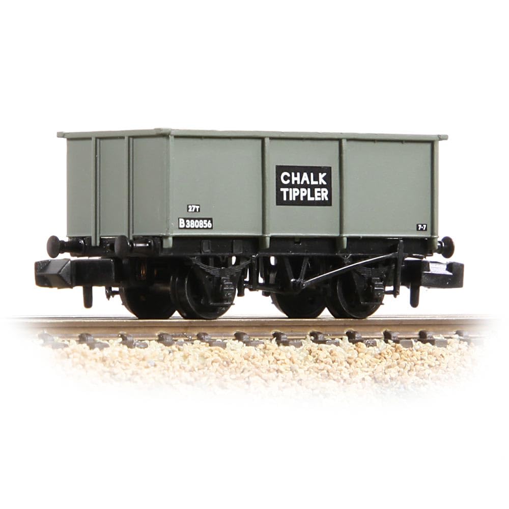 Graham Farish Grey 377-276B Br 27T Steel Tippler Wagon Br Chalk B380856 N Gauge