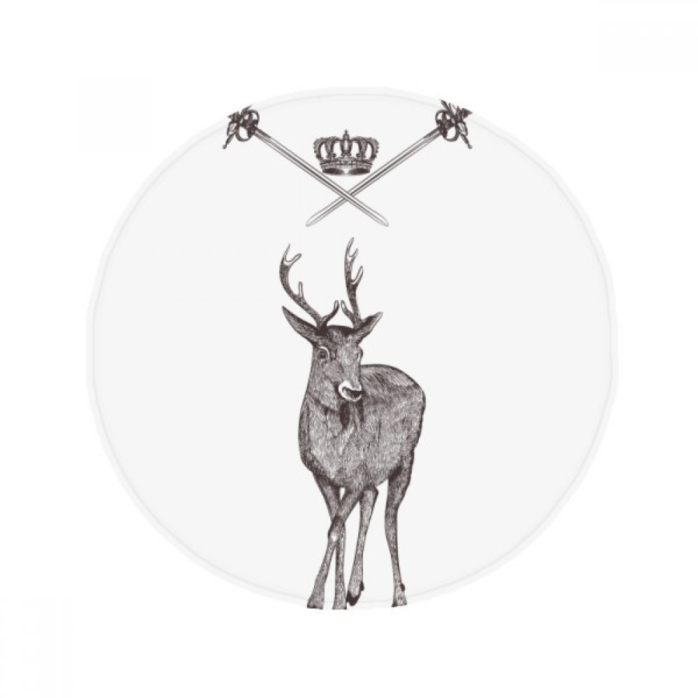 Tapis de sol baroque style Elk Épée couronne pour sublimer votre salle de bain