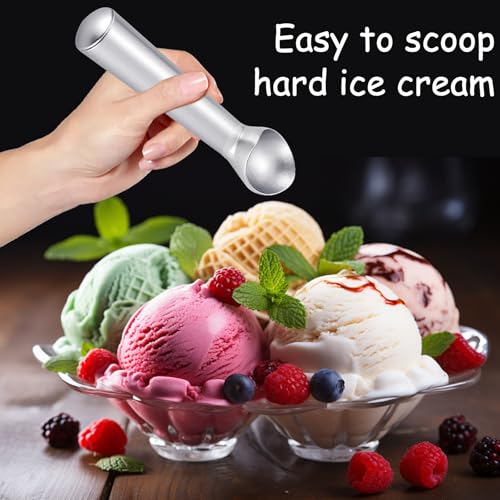 2 PCS Ice Cream Scoops – 7.1" Non-Stick Aluminum Alloy, Heavy Duty Anti-Freeze Handle, Easy Grip Design for Hard Ice Cream, Gelato, Sorbet, and Ice Cream Scoop with Release - Image 4
