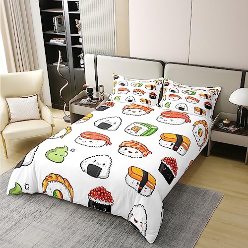 Parure de lit sushi en coton housse de couette XL ado