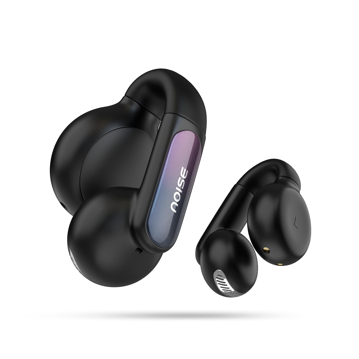 Noise Newly Launched Air Clips 2 Wireless Open Ear Earbuds with Clip Design, AirWave™ Technology,Up-to 40H Playtime, Dual Device Pairing, ENC,12mm Driver,BTv5.3 (Frost Black)