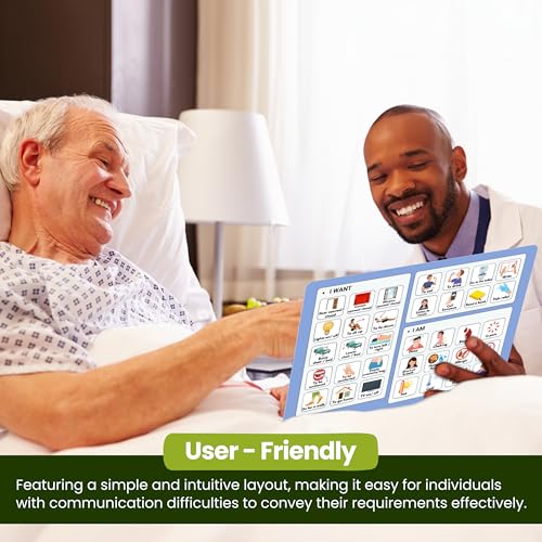 Plastic Communication Board for Non Verbal Adults, Picture Symbol Communication Cards for Aphasia, Stroke Patients, Hospital and Care Home use - Image 4