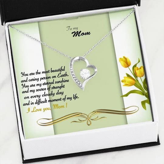 rakva 925 Sterling Silver Gift MOM NECKLACE, YOU ARE MY ETERNAL SUNSHINE FOREVER LOVE NECKLACE FOR MOM